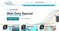 Desktop Screenshot of integratedsci.com.au